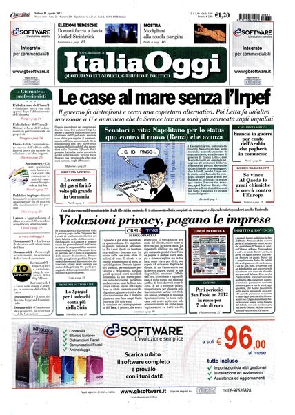 Italia oggi : quotidiano di economia finanza e politica